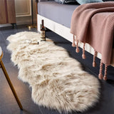 Ultra Soft Beige Faux Sheepskin Area Rug 2 X 6 Ft