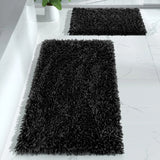 Luxury Shaggy Extra Thick Bathroom Rugs - 2 Piece Set