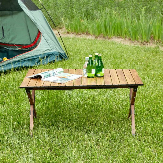 Folding Aluminum Roll-up Table (37"L x 23.43"W x 18.5 "H)