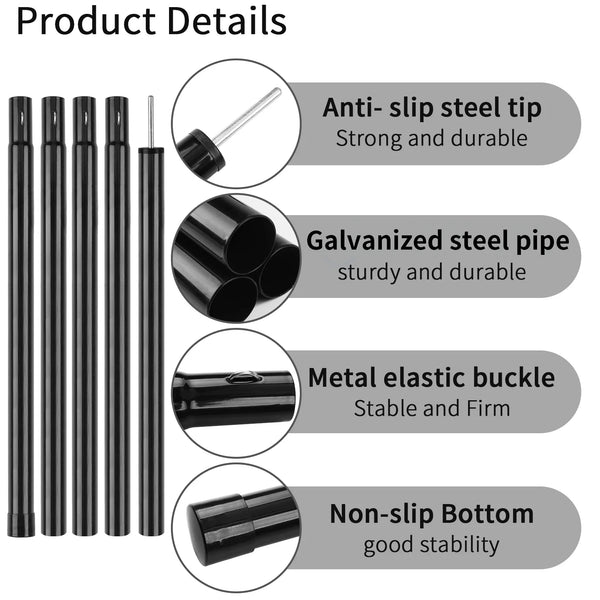 Set of 2 Telescoping Tarp Poles