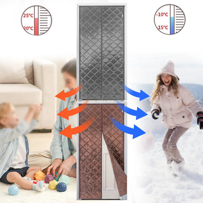 Magnetic Thermal Insulated Door Curtain