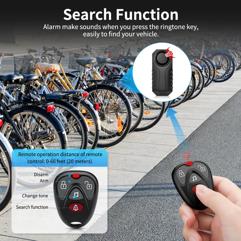 Bike Anti-Theft Alarm with Remote