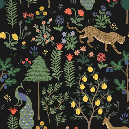 Vintage Black Peel and Vinyl Stick Wallpaper