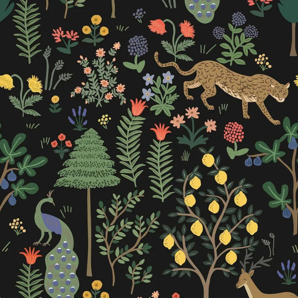 Vintage Black Peel and Vinyl Stick Wallpaper