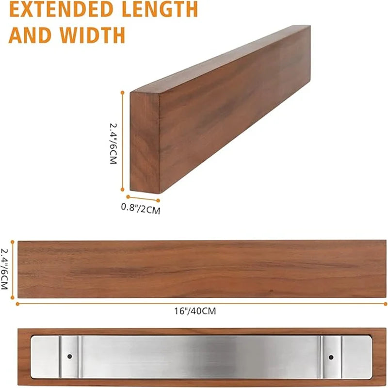 16in Strong Knife Magnet & Knife Rack for Kitchen