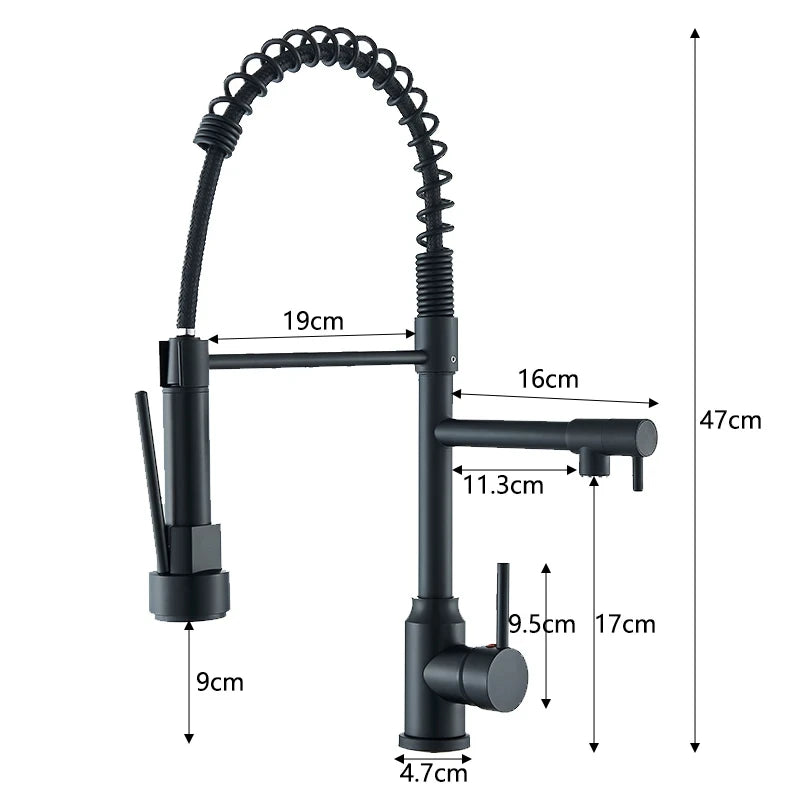 Black Kitchen Sink Faucet