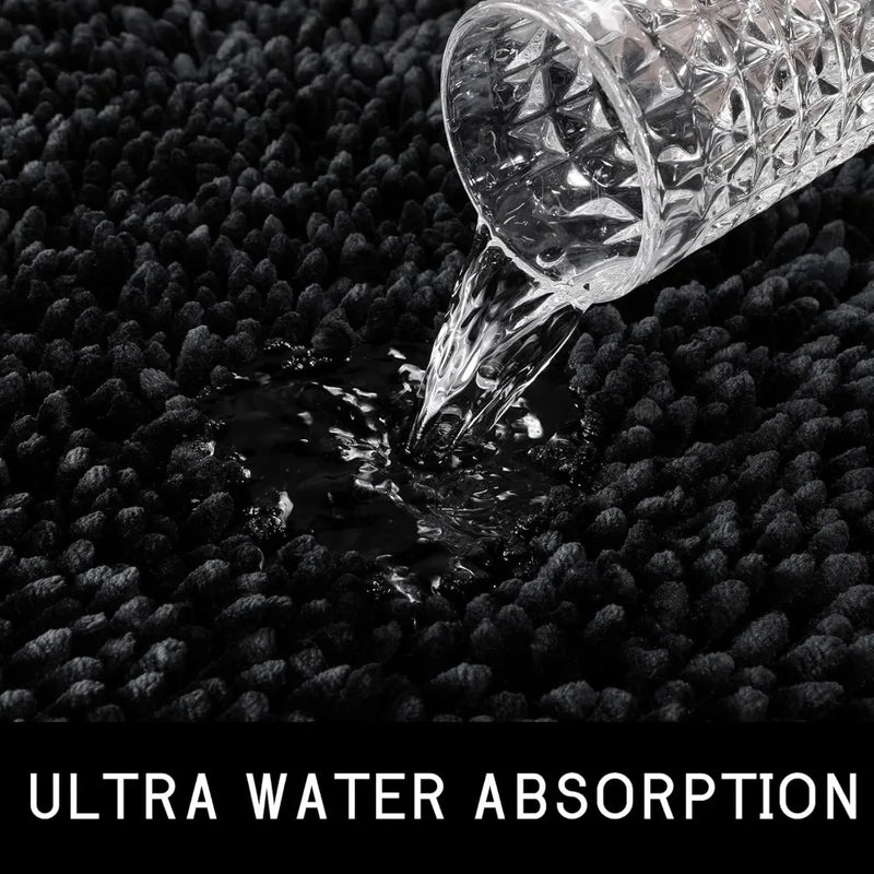 Luxury Shaggy Extra Thick Bathroom Rugs - 2 Piece Set