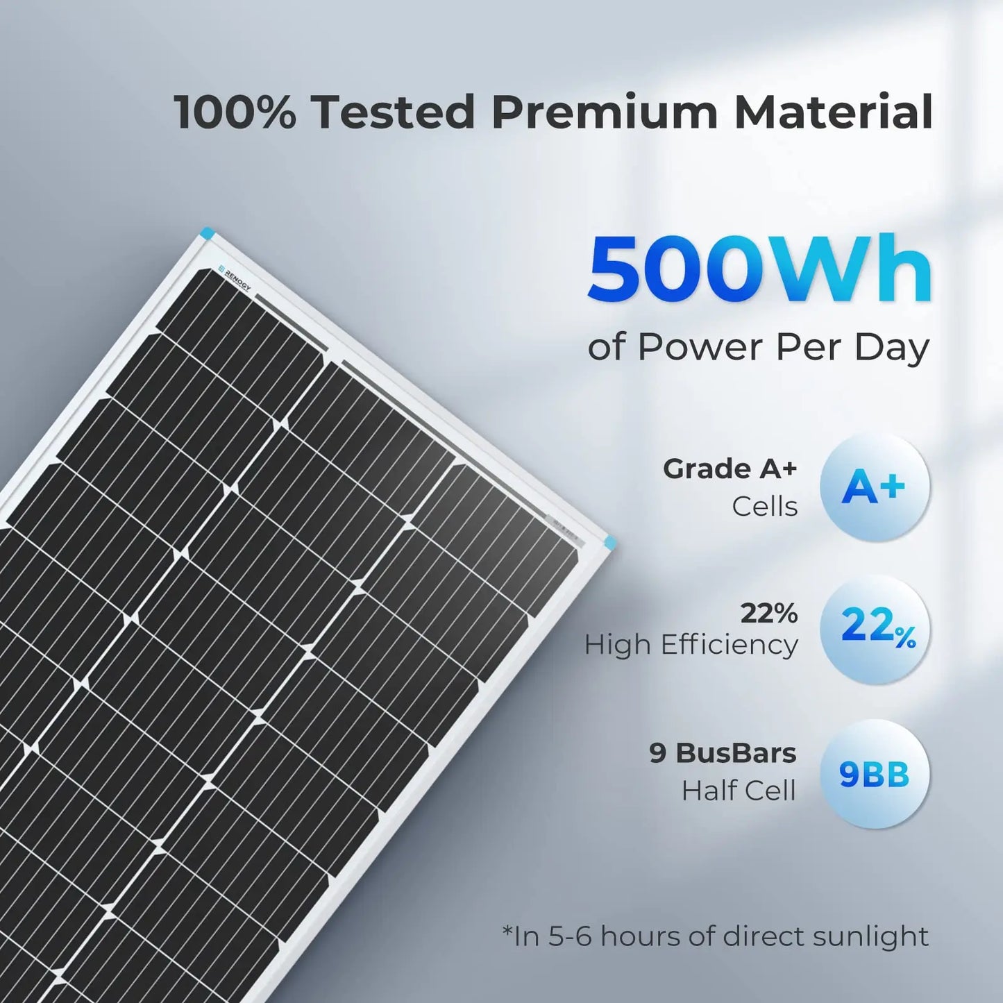 2PCS Solar Panels 100-Watt 12 Volt
