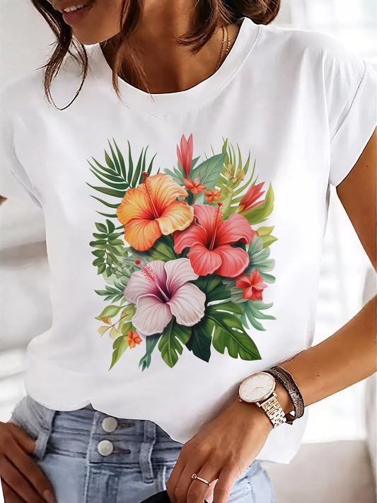 Women's Loose Tropical T-shirt