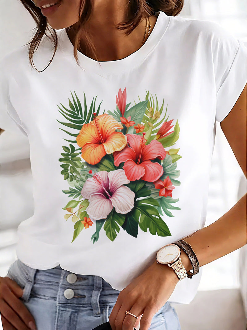 Women's Loose Tropical T-shirt