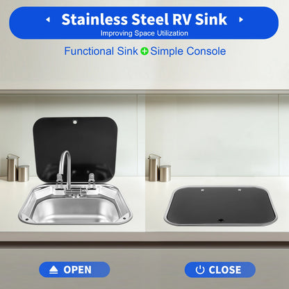 Steel RV Sink - Rectangular