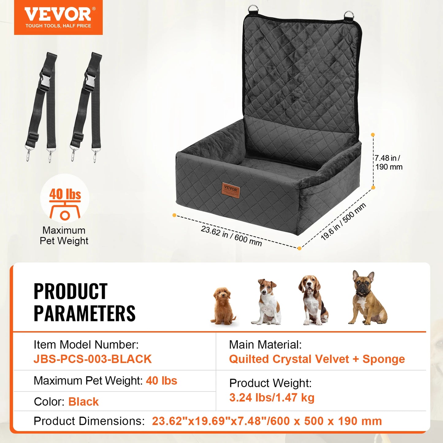 Waterproof Dog Booster Seats