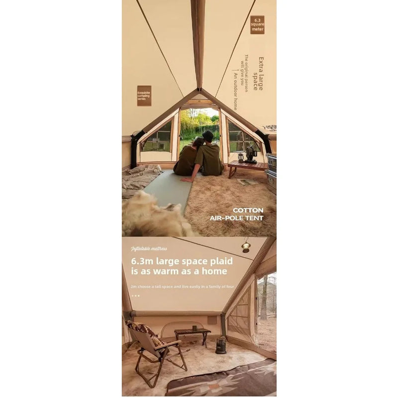 Outdoor Inflatable Camping Deluxe Tent (4-6 People)