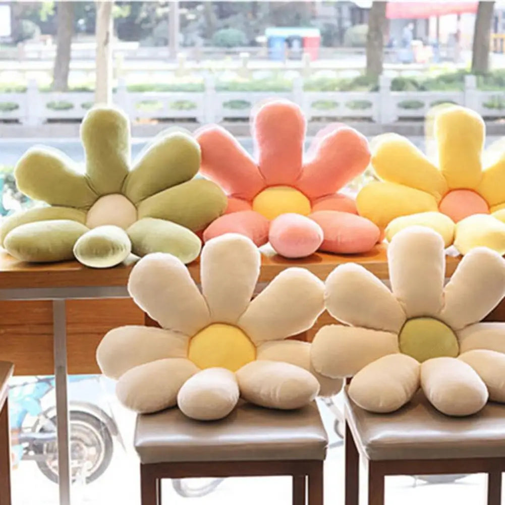 Flower Shaped Plush Pillow