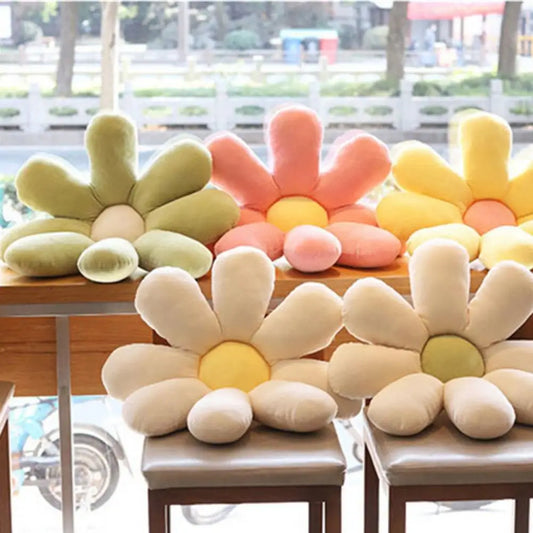 Flower Shaped Plush Pillow