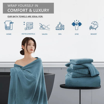 Large Bath Sheet 4 Piece (35"x70")
