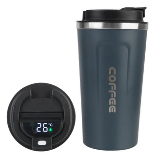 Travel Thermo Cafe Coffee Mug - Stainless Steel
