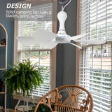 6-Blade Quiet USB Ceiling Fan (With or Without Remote)