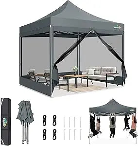 10x10 Heavy Duty Pop up Canopy with Sidewalls