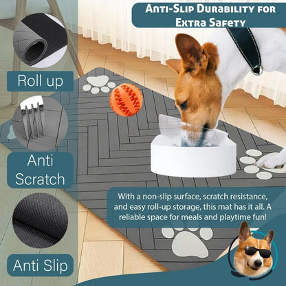 Natural Diatomite Pet Feeding Mat - (12x20in)