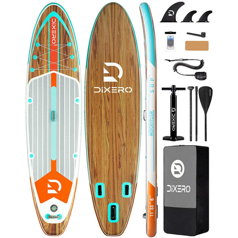 Waterproof Inflatable Paddle Board 11''x33''x6''