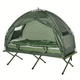 1-person Elevate Folding Tent/Camping Cot w/Air Mattress and Sleeping Bag