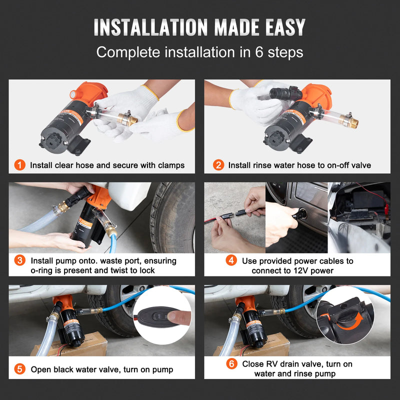 RV Portable Macerator Pump