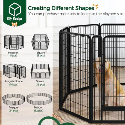 Heavy Duty Dog Playpen, 40 inch 16 Panels