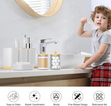 24PCS White Bathroom Set