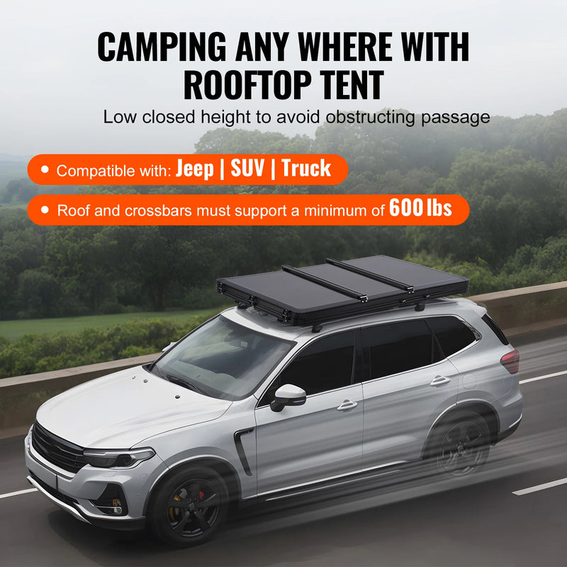 Rooftop Tent Hard Shell with Telescopic Ladder