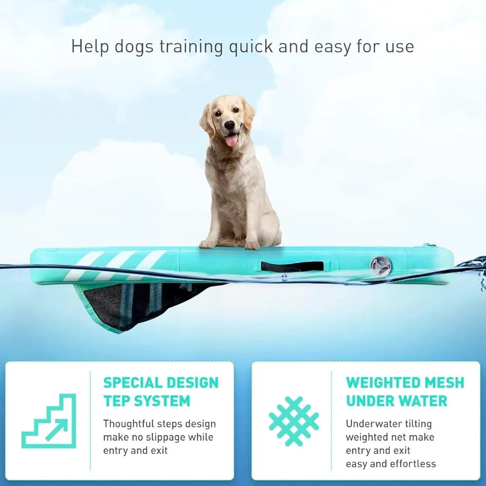 Inflatable Large Dog Water Ramp Up to 200 lbs.