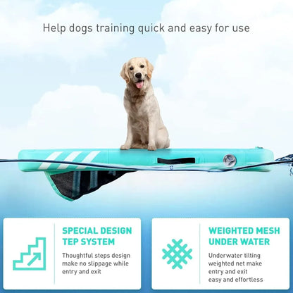 Inflatable Large Dog Water Ramp Up to 200 lbs.