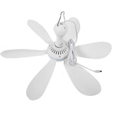 6-Blade Quiet USB Ceiling Fan (With or Without Remote)