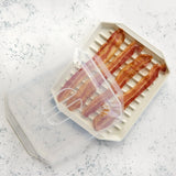 Microwave Safe Covered Bacon Rack with Lid