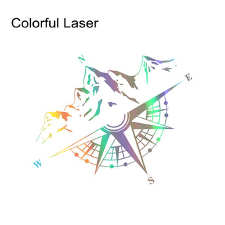 Mountain Compass Vinyl Sticker