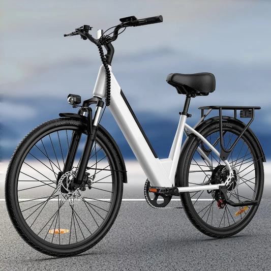 Peak 750W Electric Bike 26x2" Commuter Tires