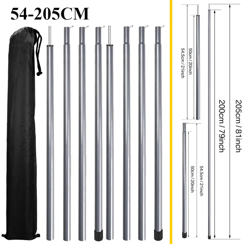 Set of 2 Telescoping Tarp Poles