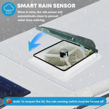 14" RV Vent Fan 10 Speed Reversible
: 12V Super Quiet RV Roof Vent Fan for Camper Trailer Bathroom