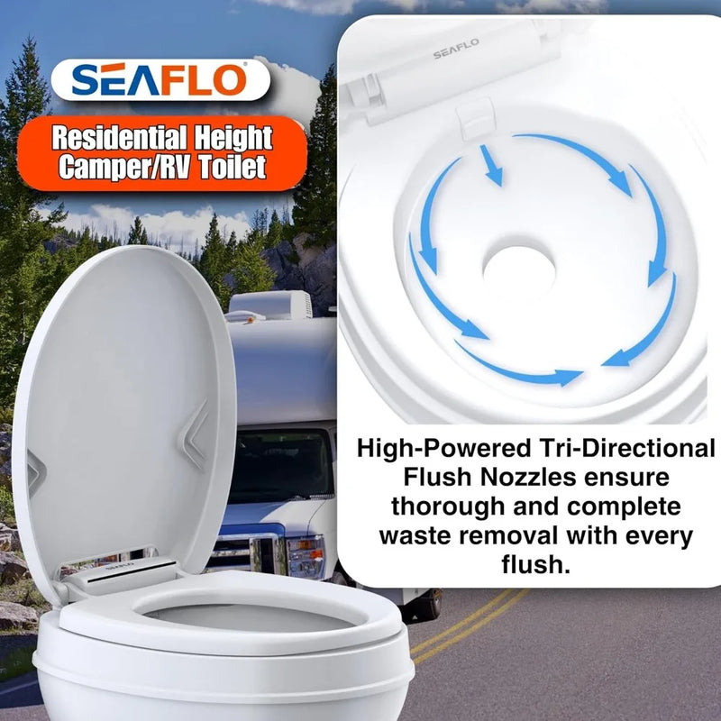 Residential Height Camper/RV Toilet