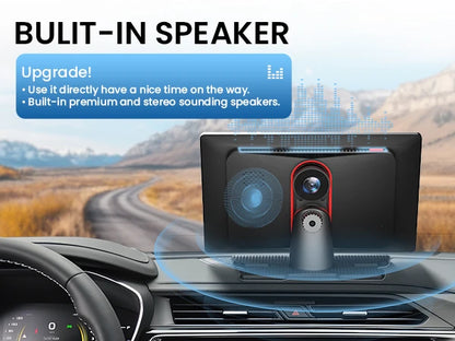 9-inch CarPlay 4K+1080P, 64GB memory
