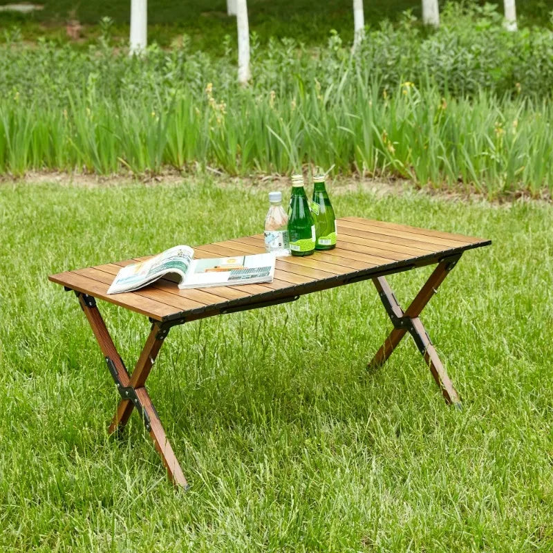 Folding Aluminum Roll-up Table (37"L x 23.43"W x 18.5 "H)
