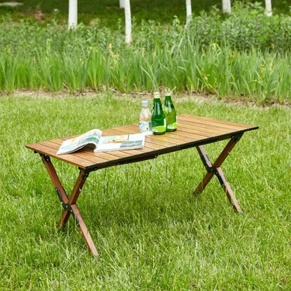 Folding Aluminum Roll-up Table (37"L x 23.43"W x 18.5 "H)