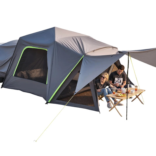 SUV Tent for Camping with Shade Awning and Mesh Windows