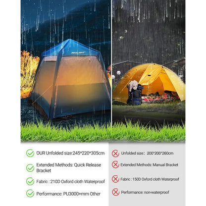 4-6 Person SUV Pop-up Tent for Family Camping & Road Trips