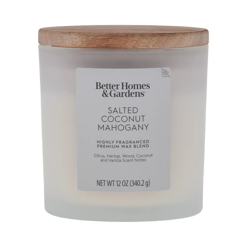 Salted Coconut Mahogany Scented Candle