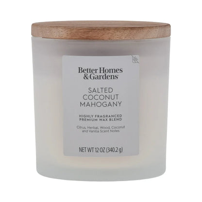 Salted Coconut Mahogany Scented Candle