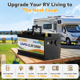 12V 100Ah LiFePo4 BMS Battery Pack