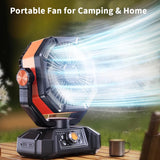 Portable Camping Fan with LED Lantern