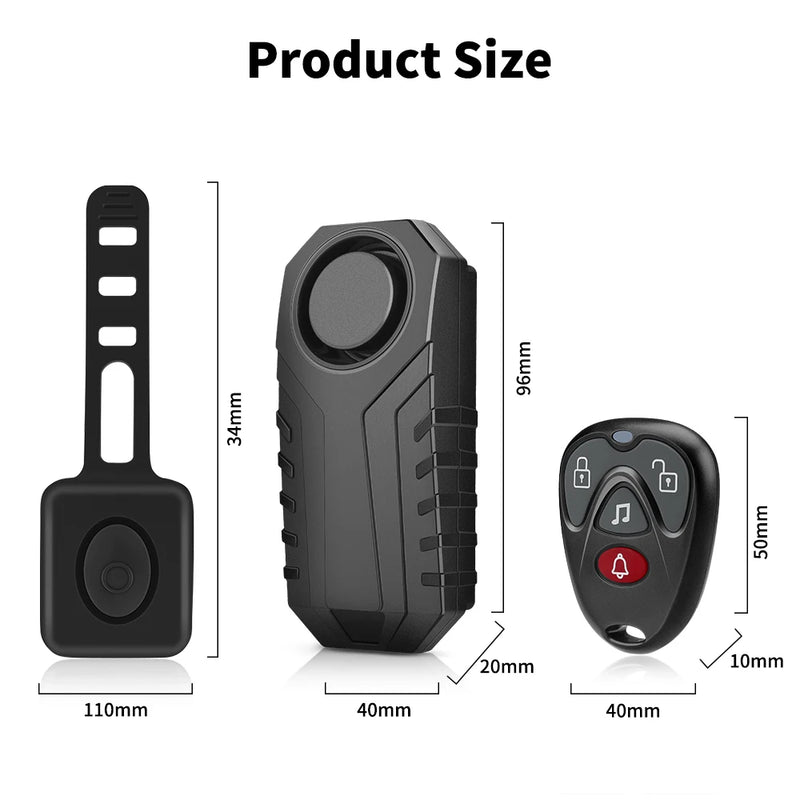 Bike Anti-Theft Alarm with Remote