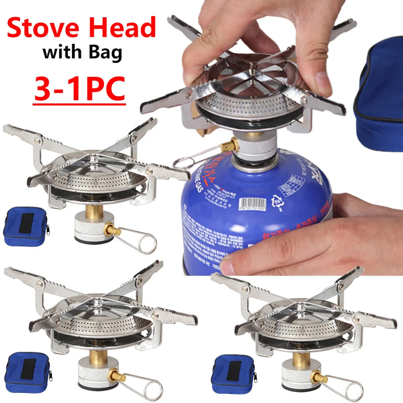 Outdoor Camping Gas Stove with Storage Bag